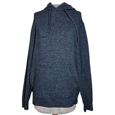 Hooded Pullover Cotton Blend Sweater Size Medium