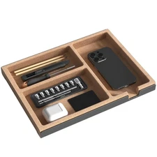 LOE Desktop Storage Small Item Holder Desk Organizer Wooden Design Japanese