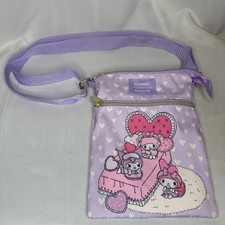 Loungefly Sanrio Hello Kitty My Melody  Kuromi Sleepover Passport Crossbody Bag