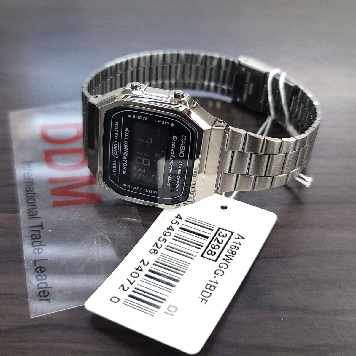 Casio Vintage Fashion Electronic Metal Watch New Original A168WGG