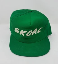 Vintage Skoal Hat Cap Adult One Size Green Snapback Trucker Tobacco Logo 90s USA
