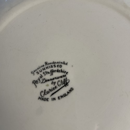 Clarice Cliff Sunkissed Royal Staffordshire Orange Dessert Salad Plate 8.25".. - Picture 4 of 6