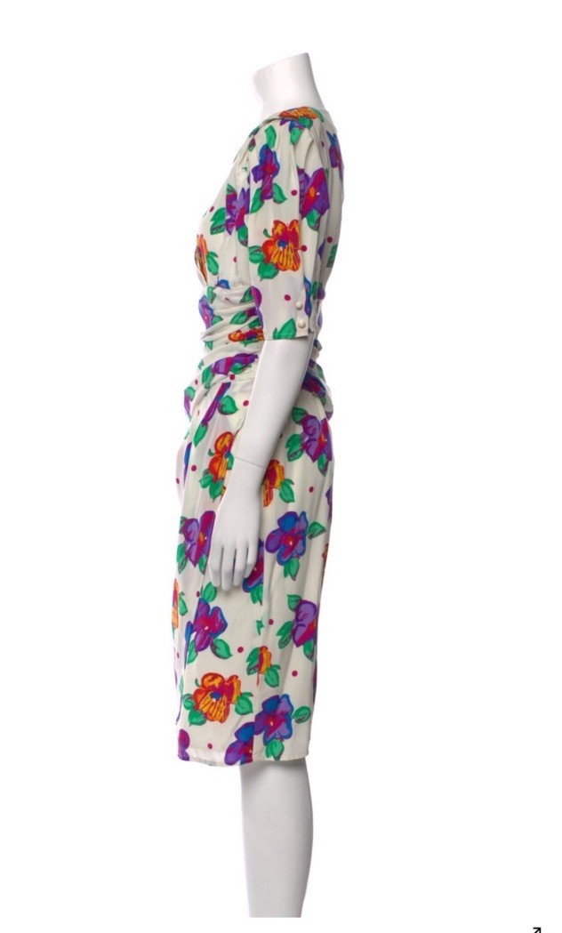 Ungaro Parelle 1980s Vintage Dress Perfect Med View 3