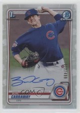 2020 Bowman Draft Chrome Picks Refractor 12/499 Burl Carraway #CDA-BC Auto wr1