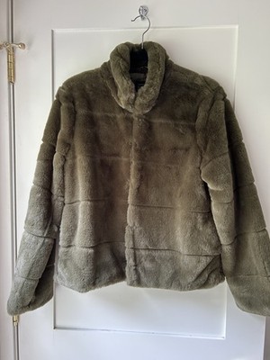 Olive Ci Sono Faux Due Jacket SUPER SOFT Size Large ultra hip TRENDING