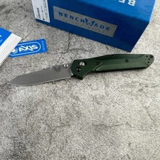 Benchmade 940 OSBORNE GREEN ALUMINUM|REVERSE TANTO/Folding Knife