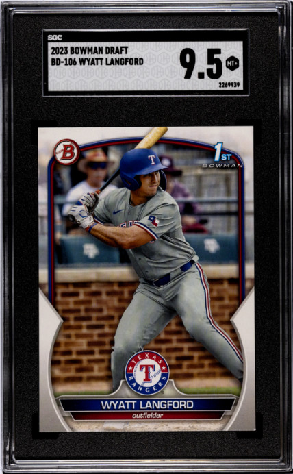 2023 Bowman Draft Wyatt Langford #BD-106 SGC 9.5 Rookie