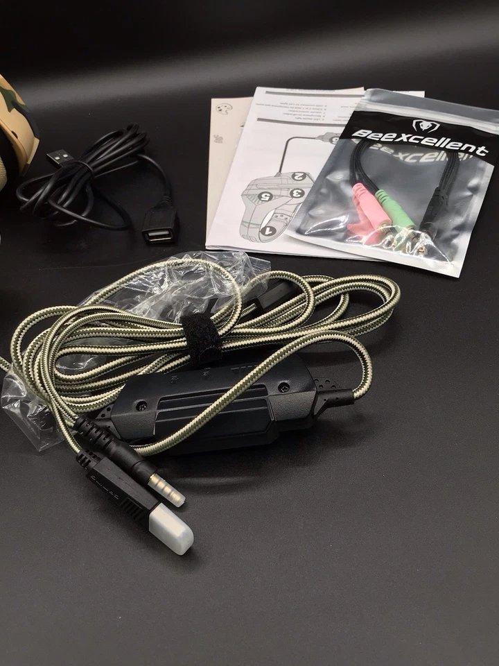 Beexcellent Pro Gaming Headset GM-500 Wired Multi-Platform Camo NEW - Image 4 of 4