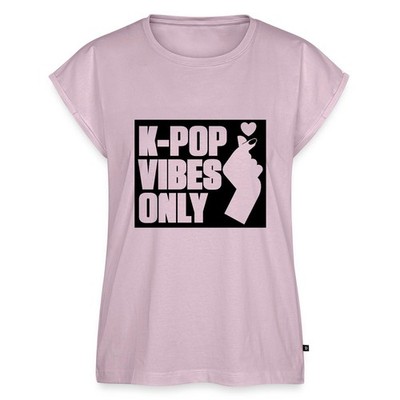 K-Pop Vibes Only Mit Fingerherz Frauen Premium Bio Top