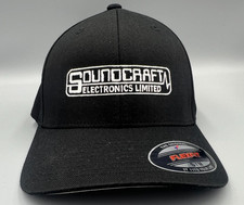 Soundcraft Electronics Logo Embroidered Flexfit Ball Cap Black Olive Navy Sm-XXL