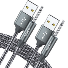 USB Charger Cord 2.5Mm, 2-Pack 3Ft Replacement DC Charging Cable Grey