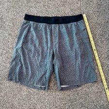 Lululemon Shorts Mens Size 2XL Unlined Gym Heather Gray Athletic 11” Inseam