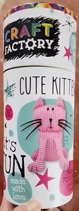 CRAFT FACTORY CUTE KITTEN SEWING KIT NEW