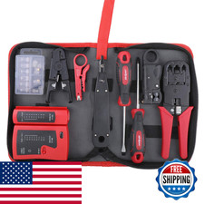 Hi-Spec 9Pc Network Cable Tester Tool Kit Set For Cat5 Cat6 Rj11 Rj45. Ethernet
