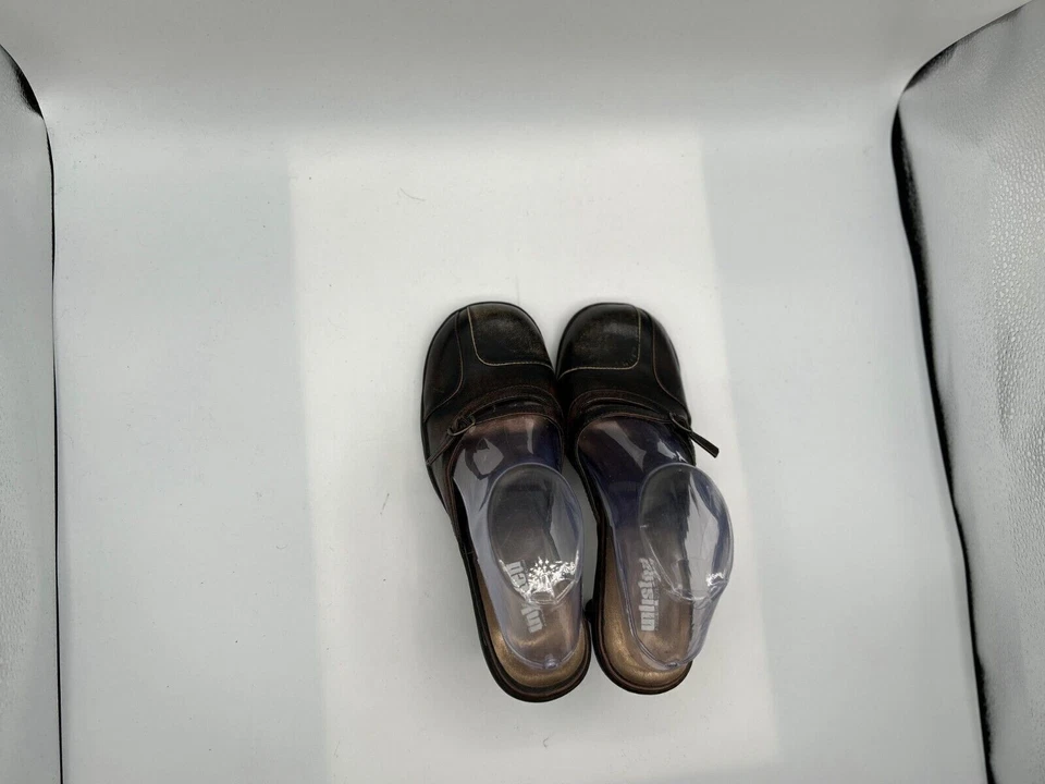 Vintage Unlisted 1995 To 2000 Women's Sz 8.5M Brown Unworn High Heel Mule Shoes - Image 3 of 4