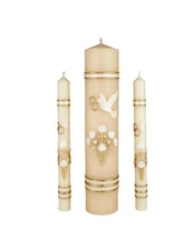 CB Church Supply Hand Crafted Wedding Candle Set by Will & Baumer, Set of 3, ...