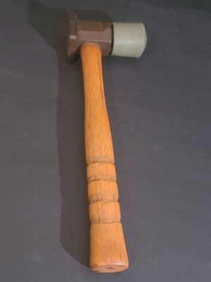 Vintage Hardwood Tongue and Groove Flooring Floor Install Hammer Mallet