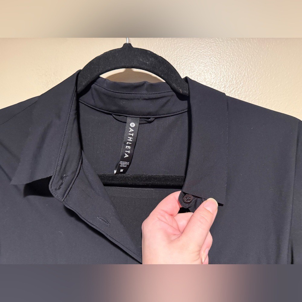 Athleta Black Button Down Shirt - image 5