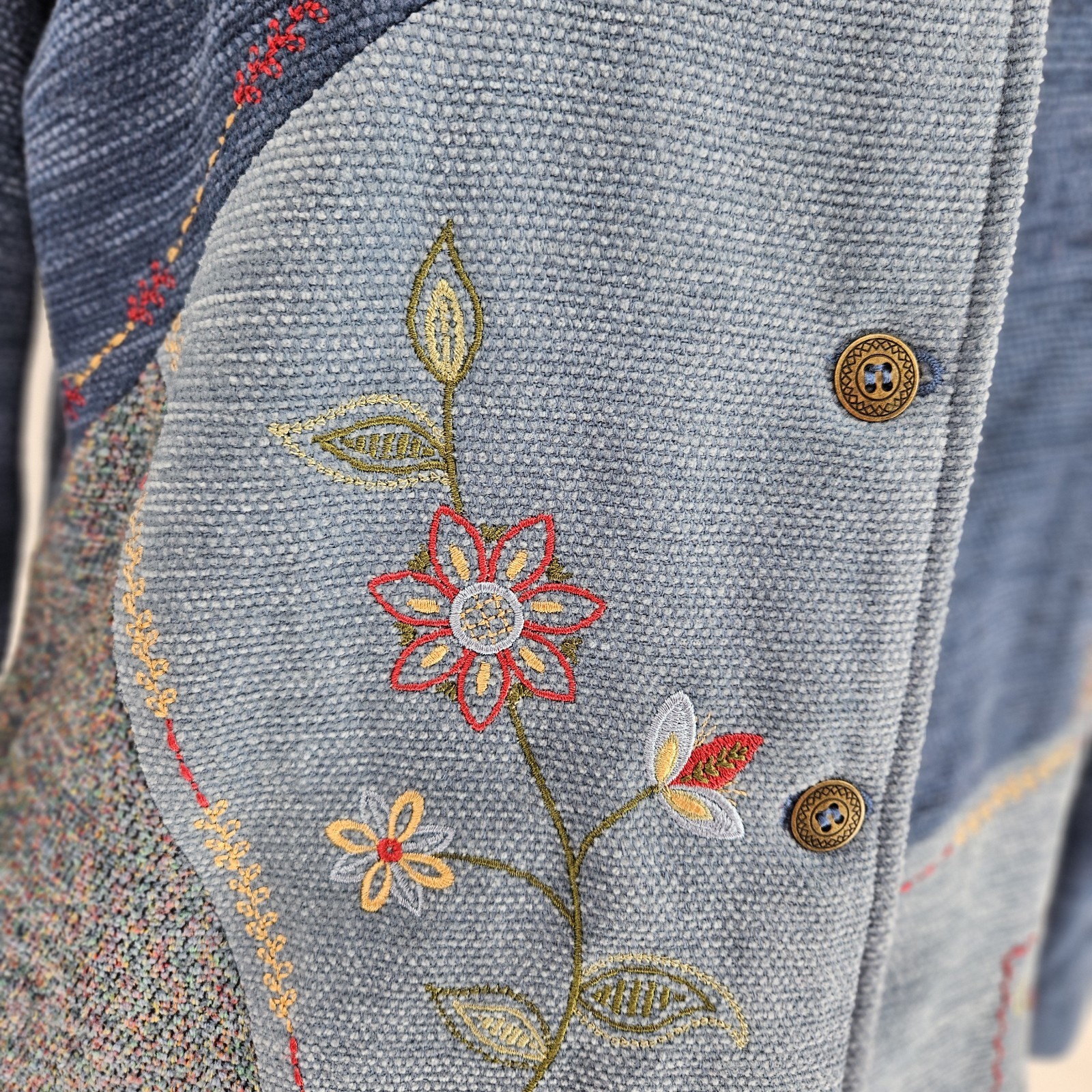 Alfred Dunner Embroidered Patchwork Jacket Cottag… - image 4