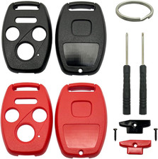 2 Pack 4 Button Key Fob Shell Case - Remote Cover For Accord Civic Pilot Crv 2 Pack 4 Button Key Fob Shell Case - Remote Cover For Accord Civic Pilot Crv