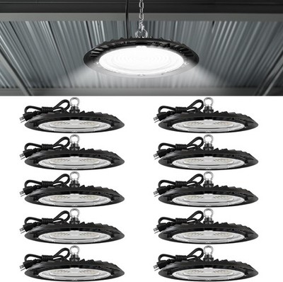 Sunco 10 Pack UFO LED High Bay Light, 150W, 19500 Lumens, 5000k Ultra Bright