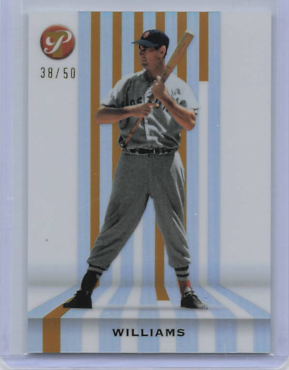 2026 Topps Pristine #S-35 Ted Williams Spotless Gold Refractor #/50