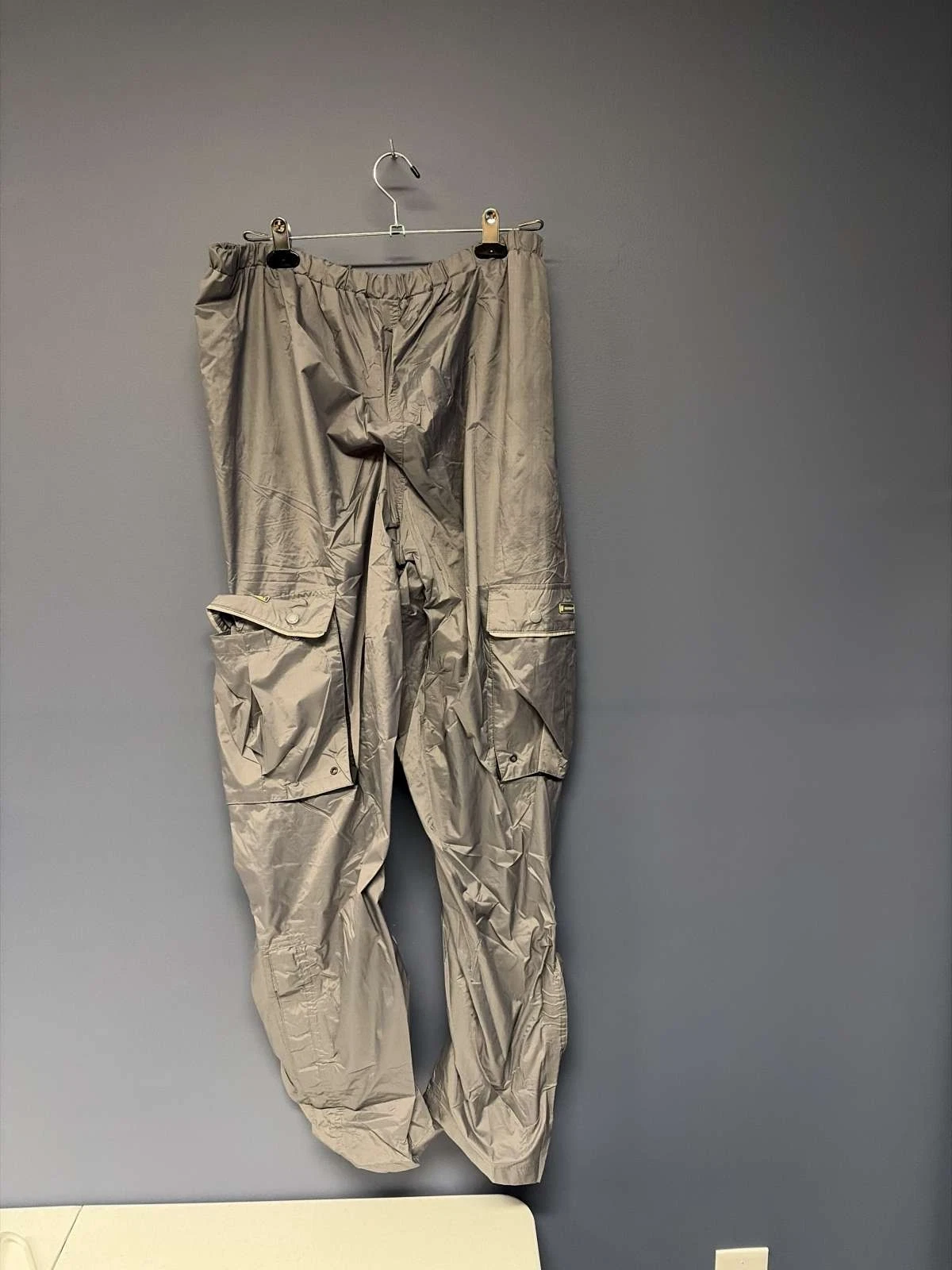 Stearns Dry Wear Charcoal Nylon Rain Pants Size Large Style 8737