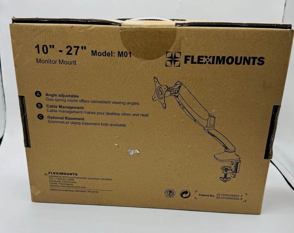 FLEXIMOUNTS 10"- 27" Montaje Monitor Modelo M01 Foto 3 de 4