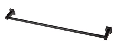 Mainstays Square Style Wall Mount Steel 24 inch Towel Holder Bar Black Finish