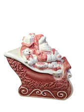 Noble Excellence Santa In Sleigh Twas The Night Before Christmas Cookie Jar
