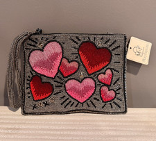 Mary Frances Heart Throb Clutch Writstlet Crossbody Bag Purse New with Tags