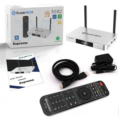 SuperBOX Supreme 8K Media Player 128GB WiFi 6 + Same Day Shipping