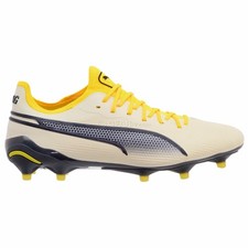 PUMA King Ultimate FG/AG Womens Soccer Cleats, Cream /  Yellow, Pick Size