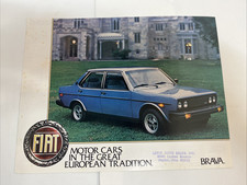 1980 Fiat Brava Sedan Sales Brochure Sheet