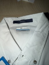 NEW Men's Columbia Bahama PFG Shirt white Size XL MSRP 48.00