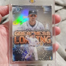 Topps 2025 Bowman Chrome Greatness Loading Insert Kevin McGonigle GL-9 Tigers