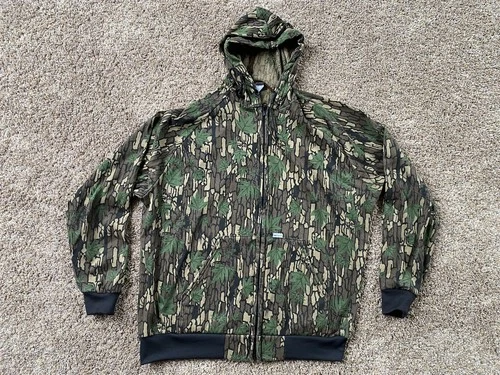 Vintage Carhartt Trebark Camo Hoodie Hunting Jacket - Thin -No Liner - XL - READ