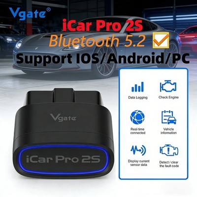 Vgate iCar Pro 2S Bluetooth 5.2 OBD2-Scanner Auto SCAN ELM327 Diagnosetool OBDII