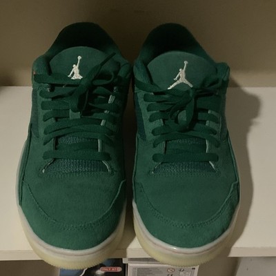 Jordan flights Green Low Top Lace-Up Athletic Sneakers Solid Rubber  no box s 12