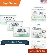 Kirks Aloe Vera Castile Soap Bar Organic, , for Sensitive Skin - 3 Pack