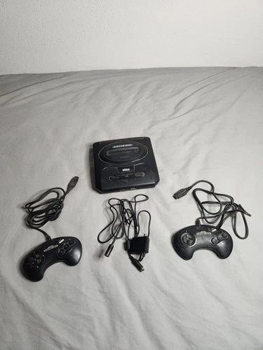 Vintage SEGA Genesis MK-1631 Console System Black W/ Controllers And Cord Tested