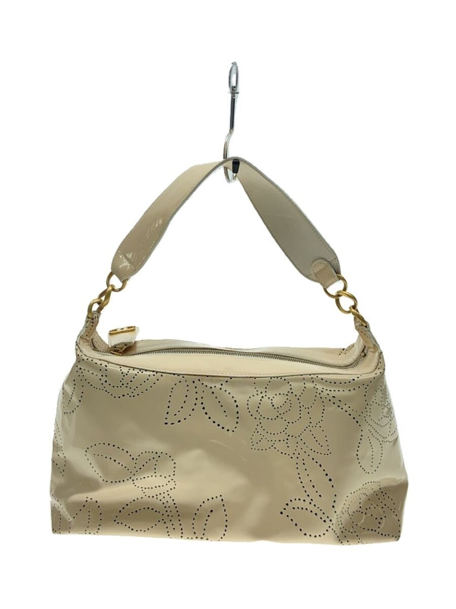 CHANEL Camellia Enamel Shoulder Bag CRM Punching Design