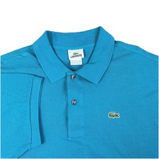 Lacoste Polo Shirt Mens Blue Size 8 XXL Classic Fit Preppy Quiet Luxury NWT