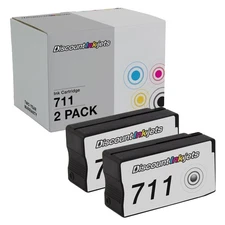 2PK CZ133A for HP 711 BLACK Laser Toner Cartridge DesignJet T120 DesignJet T520