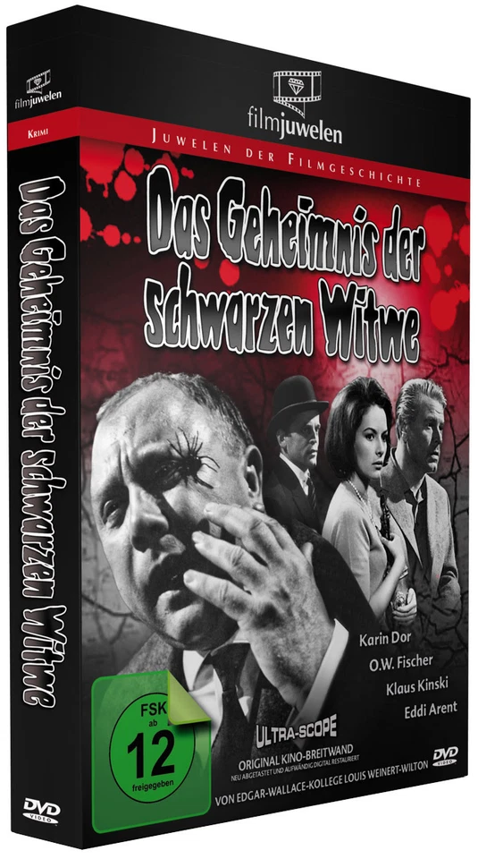 Das Geheimnis der schwarzen Witwe - Filmjuwelen DVD - mit Karin Dor/Klaus Kinski