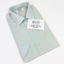 VTG ARROW DECTON PERMA-IRON Batiste Short Sleeve Shirt Sanforized Glen 15 1/2-SC