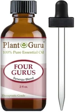 Four Gurus Essential Oil Blend 2 oz 100% Pure Therapeutic Grade Thieves