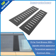 Window Pillar Post Decor Sticker Cover Trim Decor For Ford Bronco 2021+ Aluminum