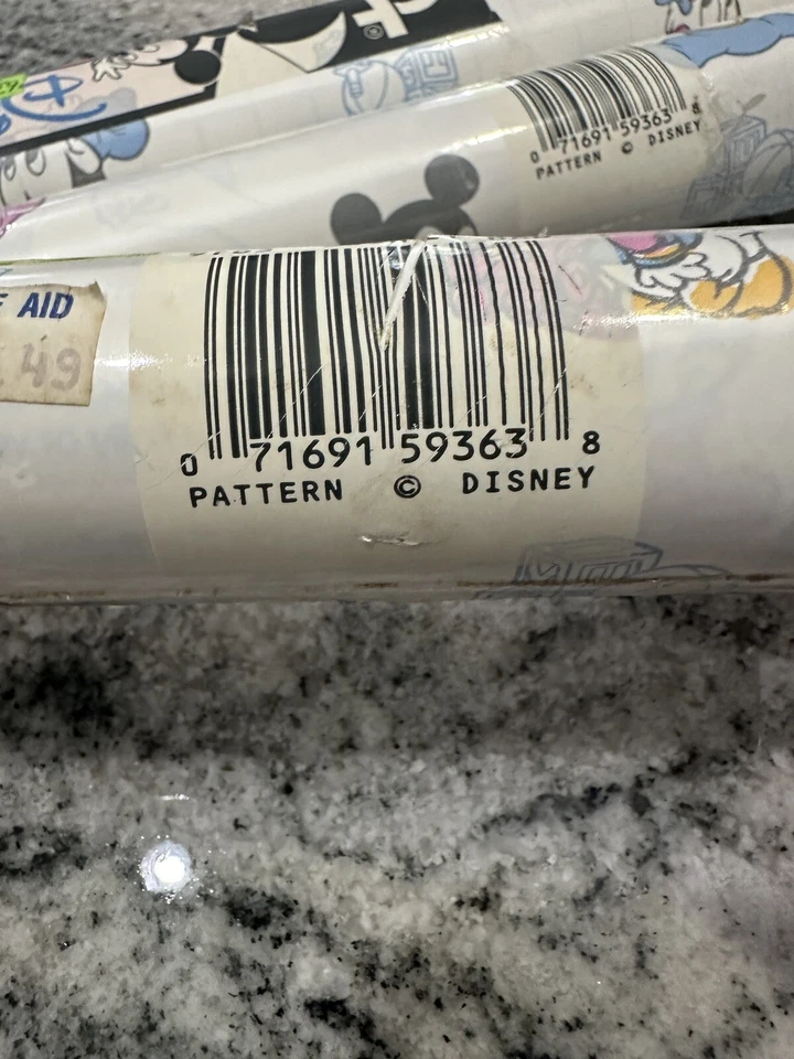 Новая контактная бумага Disney Babies '89 от Rubbermaid ширина 18 дюймов 8 ярдов лот из 3 - Изображение 2 из 4