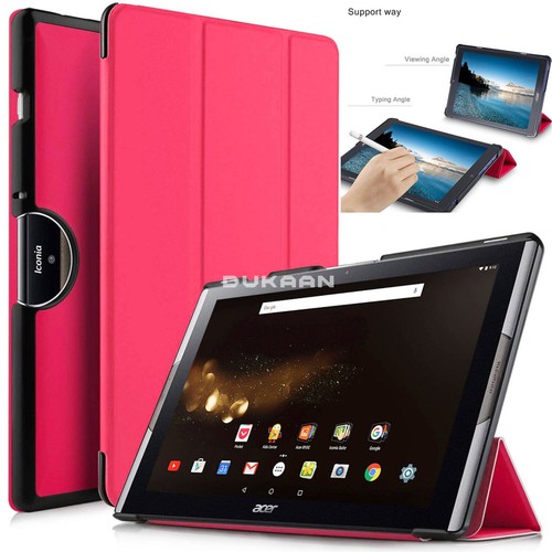 Case for Acer Iconia One 10 B3-A40 10.1" Hard Shell Leather Magnetic Smart Cover - Picture 10 of 15